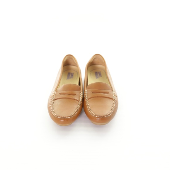 Samuel Hubbard Free Spirit Driver Tan 100% Leather Slip On Loafers Womens 8.5M - Picture 2 of 9
